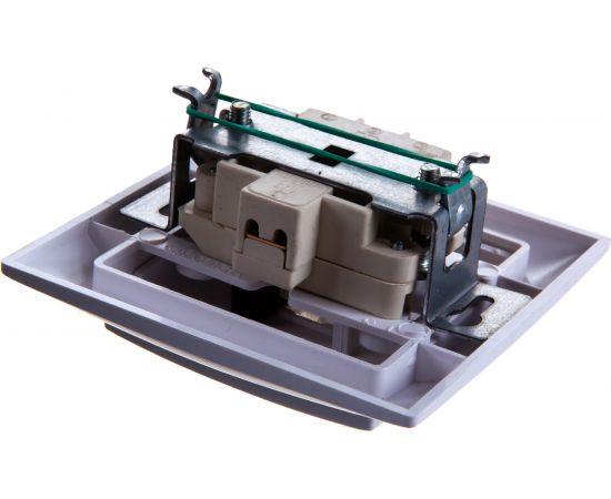 Выключатель Кунцево-Электро СЕЛЕНА скрытой установки, одноклавишный с подсветкой 10А С110-395 8102 – изображение 2