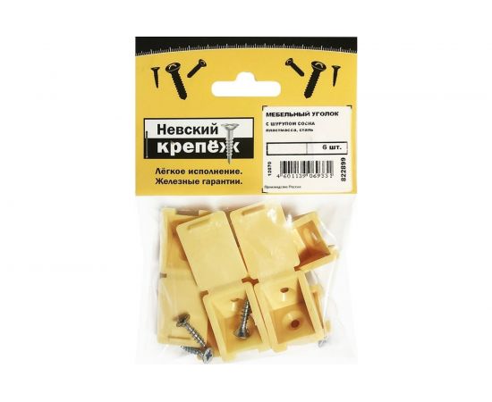 Мебельный уголок с шурупом Невский Крепеж сосна 6 шт 822899 – изображение 2