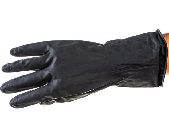 Хозяйственные латексные перчатки UNITRAUM черные, р. XL/10 UN-WJID6010 – изображение 2