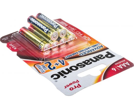 Элементы питания Panasonic LR03 PRO POWER BL6 4+2 7621 – изображение 3