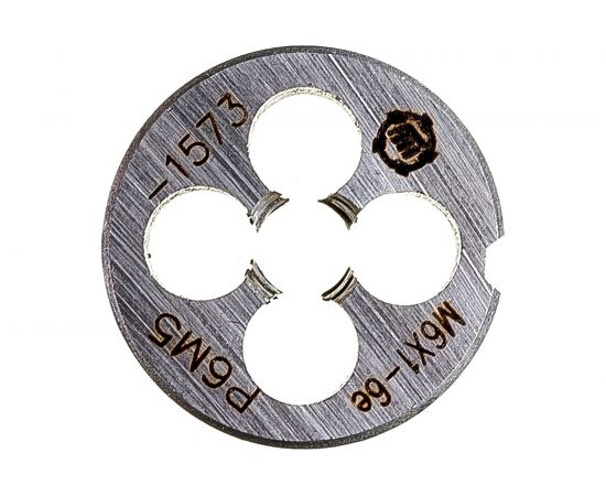 Плашка М 6 х1 Р6М5 6е ТМ Туламаш 143215 – изображение 3