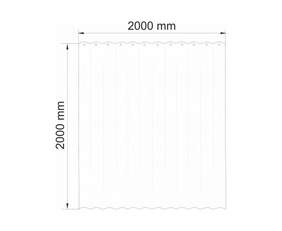 Шторка для ванной WasserKraft Vils SC-10102 – изображение 3
