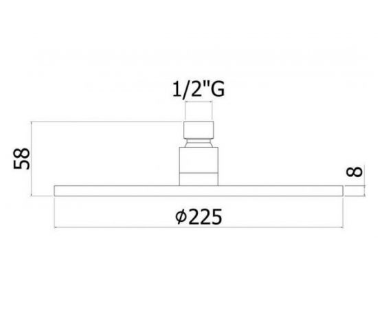 Верхний душ Paffoni MASTER, антикальций, белый матовый, d.225 ZSOF074BO 00229220 – изображение 3