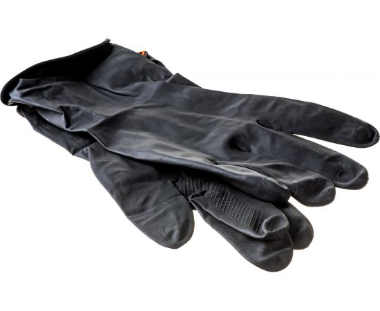 Хозяйственные латексные перчатки UNITRAUM черные, р. XL/10 UN-WJID6010 – изображение 3