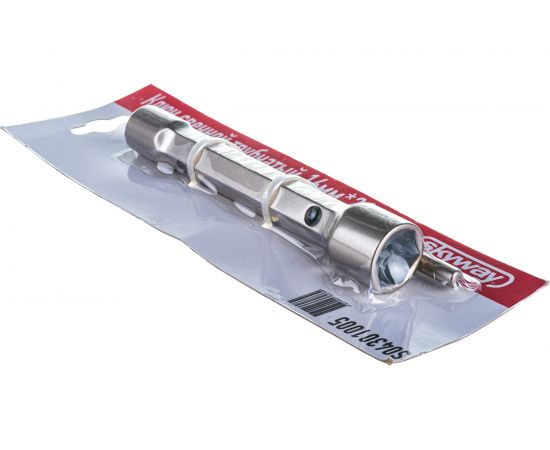 Свечной трубчатый ключ SKYWAY кованный, усиленный, 16мм*21мм S04301005 – изображение 4