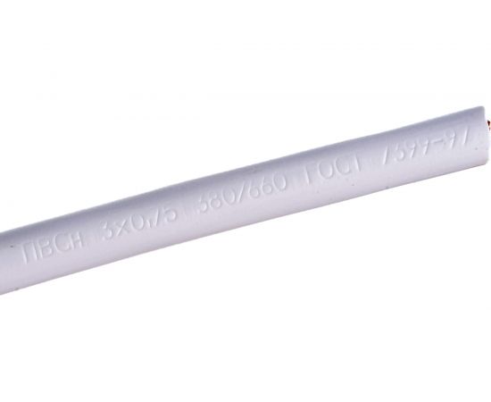 Провод ПВС 3 х 0.75 белый 10м ГОСТок ГТ0739 – изображение 4