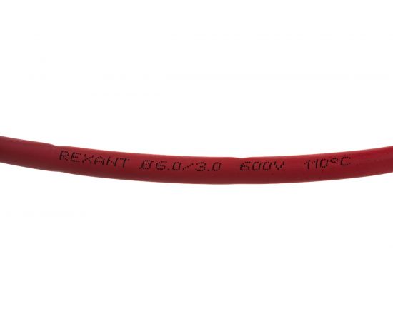 Термоусаживаемая трубка REXANT 6,0/3,0 мм красная, ролик 2,44 м 29-0034 – изображение 4