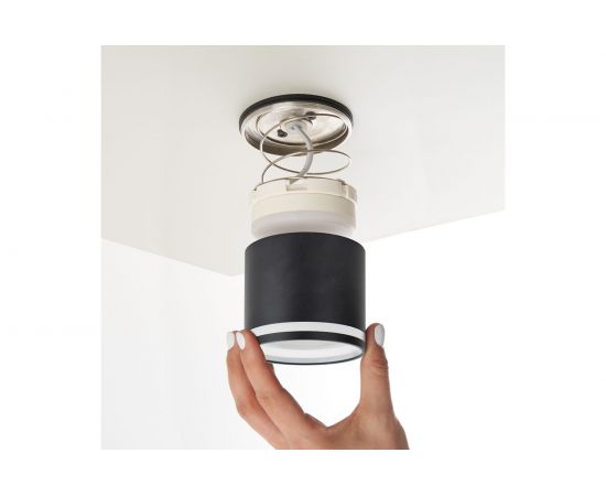 Потолочный светильник FERON HL362 12W, 230V, GX53, черный 41997 – изображение 4