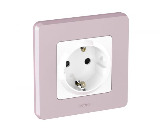 Розетка Legrand 2К+З со шторками - немецкий стандарт - 16 А - 250 В - INSPIRIA - белый 673730 – изображение 5