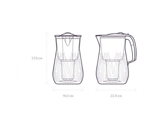 Водоочиститель Аквафор кувшин Орлеан Р140А5FM синий-кобальт – изображение 5