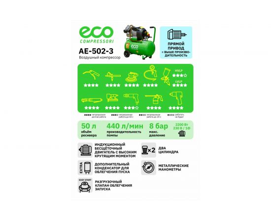 Компрессор ECO AE-502-3 – изображение 6
