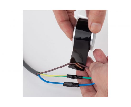 Силиконовая самослипающаяся изолента ЭРА PRO PROSS25, 25 мм х 3 м, черная Б0052254 – изображение 9