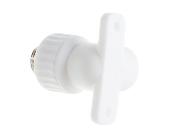 Комбинированный угольник VALFEX PP-R белый, 20х1/2 дюйма НР, с креплением 10121020 127-0585 