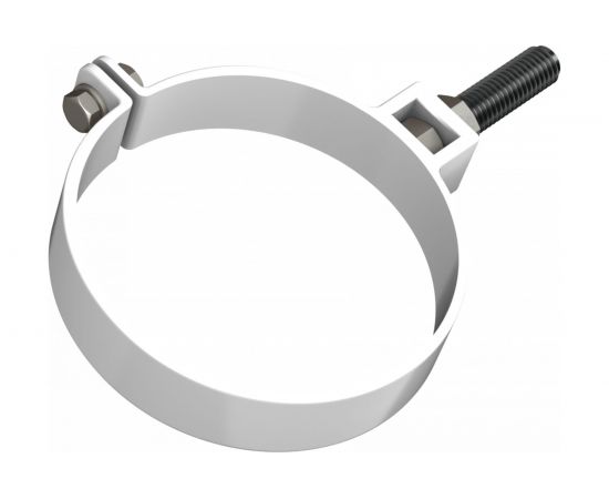 Универсальный хомут трубы Технониколь (ПВХ; длина 140 мм; белый) TN374724 