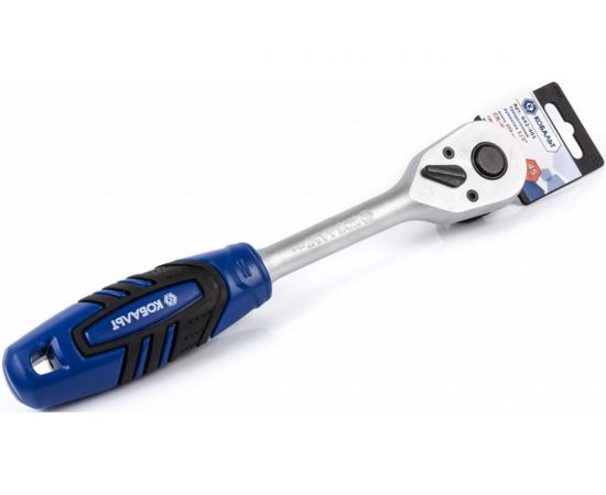 Трещоточная рукоятка 1/2, 250мм, 45зубьев КОБАЛЬТ 642-401 