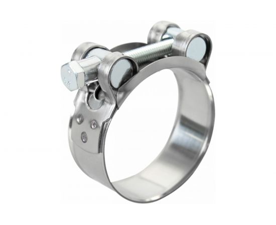 Силовой хомут Nord-Yada Д: 17-19 мм, Ш: 18 мм, Т: 0,6 мм, болт: М5х40, оцинкованная сталь 905982 