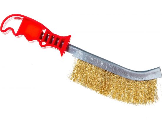 Корщетка для зачистки швов ПТК латунная щетка, пластиковая ручка 00000024493 