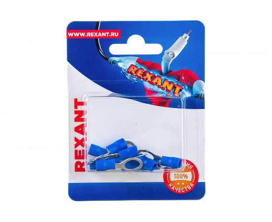Кольцевой изолированный наконечник REXANT d 8,4 мм 1,5-2,5мм2 НКи 2.5-8 синий 10 шт 06-0421-A 