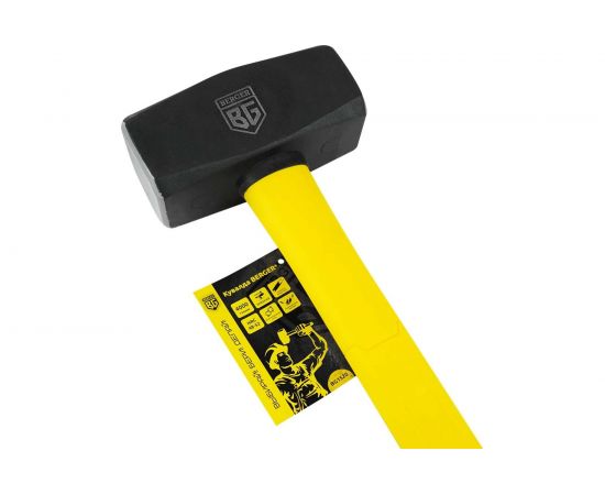Кованая кувалда Berger BG 4000 г., фиберглассовая рукоятка BG1520 