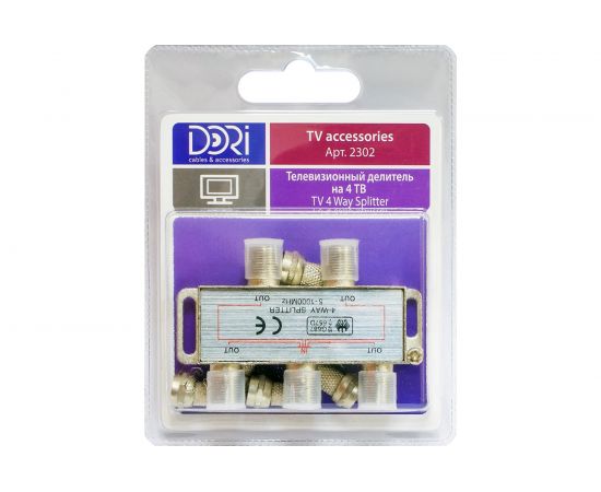 Разветвитель DORI на 4 TV 5-1000 MHz на F 2302 