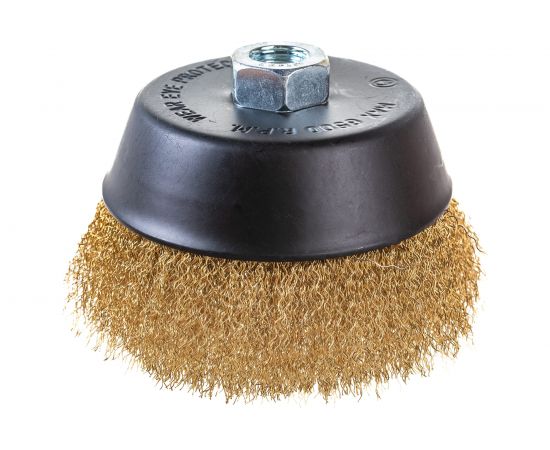 Кордщетка чашеобразная латунная для УШМ, 125 мм ROCKFORCE RF-BWC005 