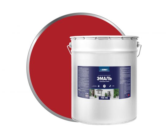 Эмаль PROREMONTT ПФ-115 красная, 20 кг Лк-00004471 