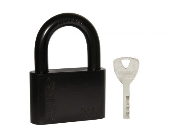 Навесной замок Fuaro PL-15-60 Black диск. 4 кл., блистер 42281 