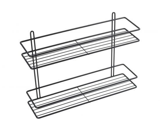 Прямая полка FIXSEN двухэтажная, черная FX-730B-2 