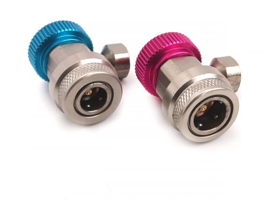 Комплект Г-образных быстросъемных адаптеров с дополнительными штуцерами Car-Tool CT-M1006 – изображение 2