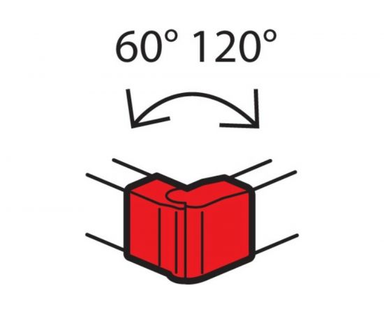 Внешний изменяемый угол Legrand от 60 до 120 - для кабель-каналов Metra 85x50 638022 – изображение 2