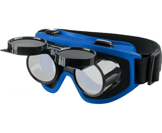 Очки для газовой сварки ОГС-5 затемнение 5 DIN, с откидным блоком ЗУБР 1109 – изображение 2