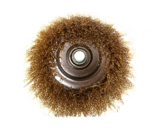 Кордщетка чашеобразная латунная для УШМ, 125 мм ROCKFORCE RF-BWC005 – изображение 2