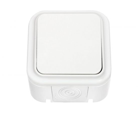 Выключатель Bylectrica 1-клавишная, открытая установка, 6А, IP54, серия ПРАЛЕСКА АКВА, белый, А16-222 – изображение 2