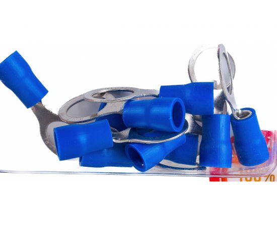 Кольцевой изолированный наконечник REXANT d 8,4 мм 1,5-2,5мм2 НКи 2.5-8 синий 10 шт 06-0421-A – изображение 2