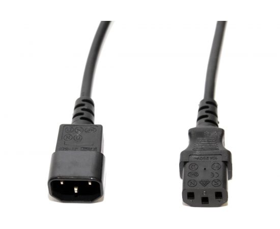 Кабель питания 5bites EXPRESS IEC-320-C13 - IEC-320-C14, 3x0.75мм2, VDE, 3м UPS107530 – изображение 2