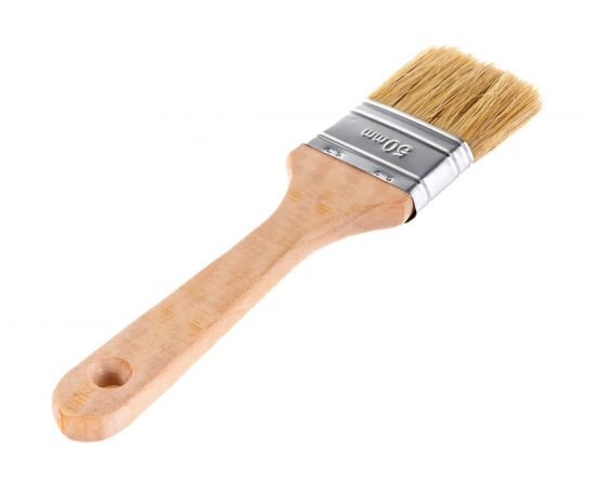 Плоская кисть Toolberg 50 мм, утолщенная, светлая натуральная щетина 0101803 – изображение 2