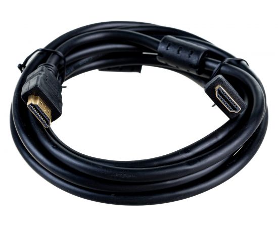 Кабель HDMI Cablexpert 3м v2.0 19M/19M черный позолоченные разъемы экран 2 ферритовых кольца пакет CCF2-HDMI4-10 – изображение 2