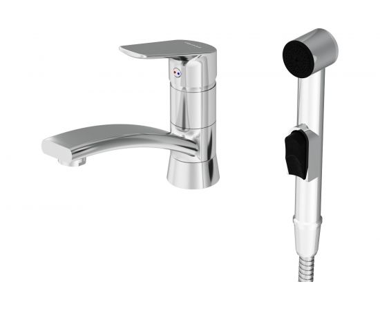 Cмеситель Damixa Origin Bit с поворотным изливом и гигиеническим душем 770230000 – изображение 2