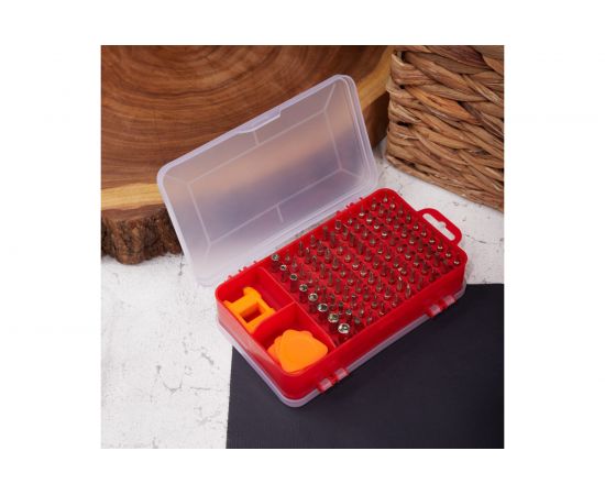 Отвертка с битами для точных работ KRANZ 114 предмета CR-V KR-12-4772 – изображение 2