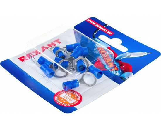 Кольцевой изолированный наконечник REXANT d 8,4 мм 1,5-2,5мм2 НКи 2.5-8 синий 10 шт 06-0421-A – изображение 3