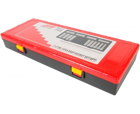 Набор глубоких шестигранных торцевых головок 1/2" 10-32мм в кейсе 14шт JTC-K4141 – изображение 3