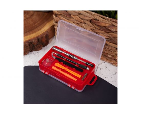 Отвертка с битами для точных работ KRANZ 114 предмета CR-V KR-12-4772 – изображение 3