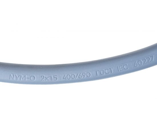 Кабель NYM-O ГОСТок 2х1.5 серый 20м ГТ1334 – изображение 3
