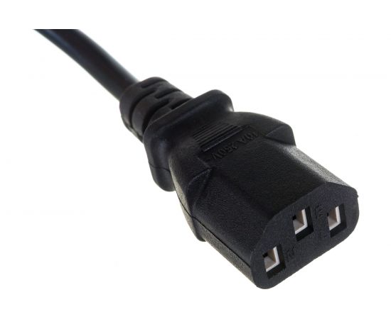 Кабель питания ExeGate Power PC-3P Евровилка угловая Schuko- С13 VDE-250V-3х0.5-CU 6A 3м 280661 – изображение 3