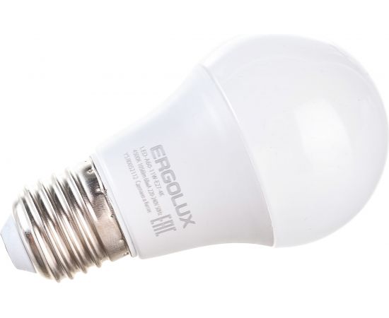 Светодиодная лампа ЛОН Ergolux LED-A60-11W-E27-4K 11Вт Е27 4500К 220-240В, ПРОМО 14459 – изображение 3