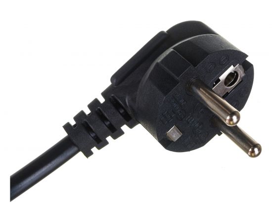 Кабель питания ExeGate Power PC-3P Евровилка угловая Schuko- С13 VDE-250V-3х0.5-CU 6A 3м 280661 – изображение 4