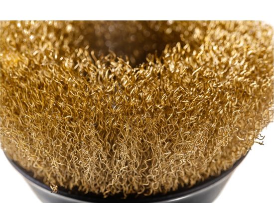 Кордщетка чашеобразная латунная для УШМ, 125 мм ROCKFORCE RF-BWC005 – изображение 4