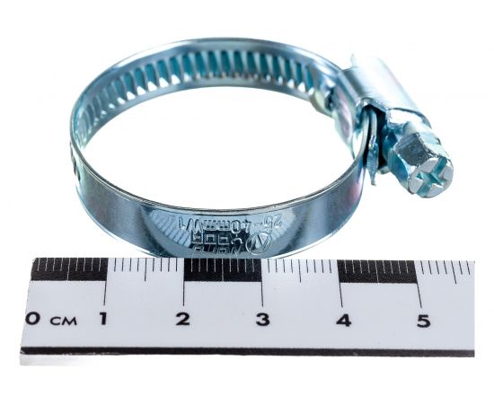 Червячный хомут Nord-Yada 25-40 мм, оцинк. сталь 904582 – изображение 4