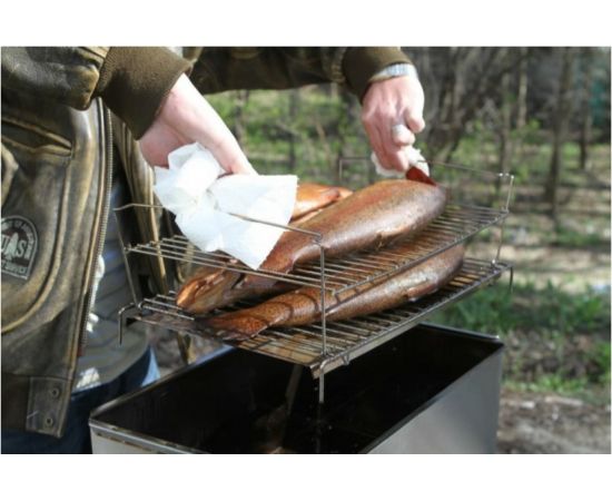 Универсальная коптильня Camping World Gurman размер M, 2 яруса 138205 – изображение 5