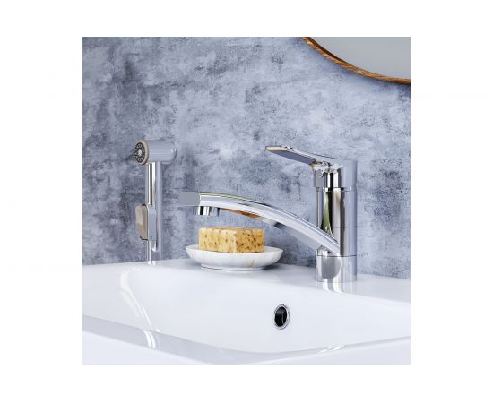 Cмеситель Damixa Origin Bit с поворотным изливом и гигиеническим душем 770230000 – изображение 5